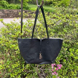 BCBG leather reversible tote/ shoulder bag